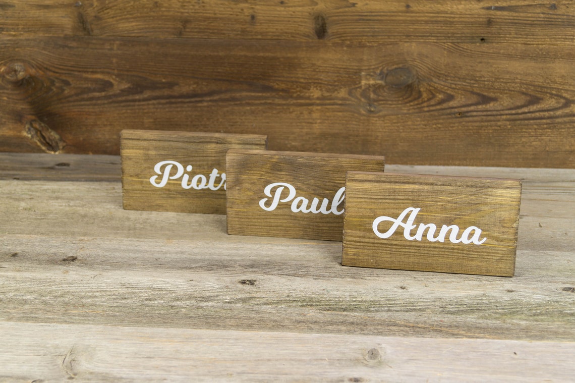 Table Place Names Freestanding Sign Hanging Sign Rustic Etsy