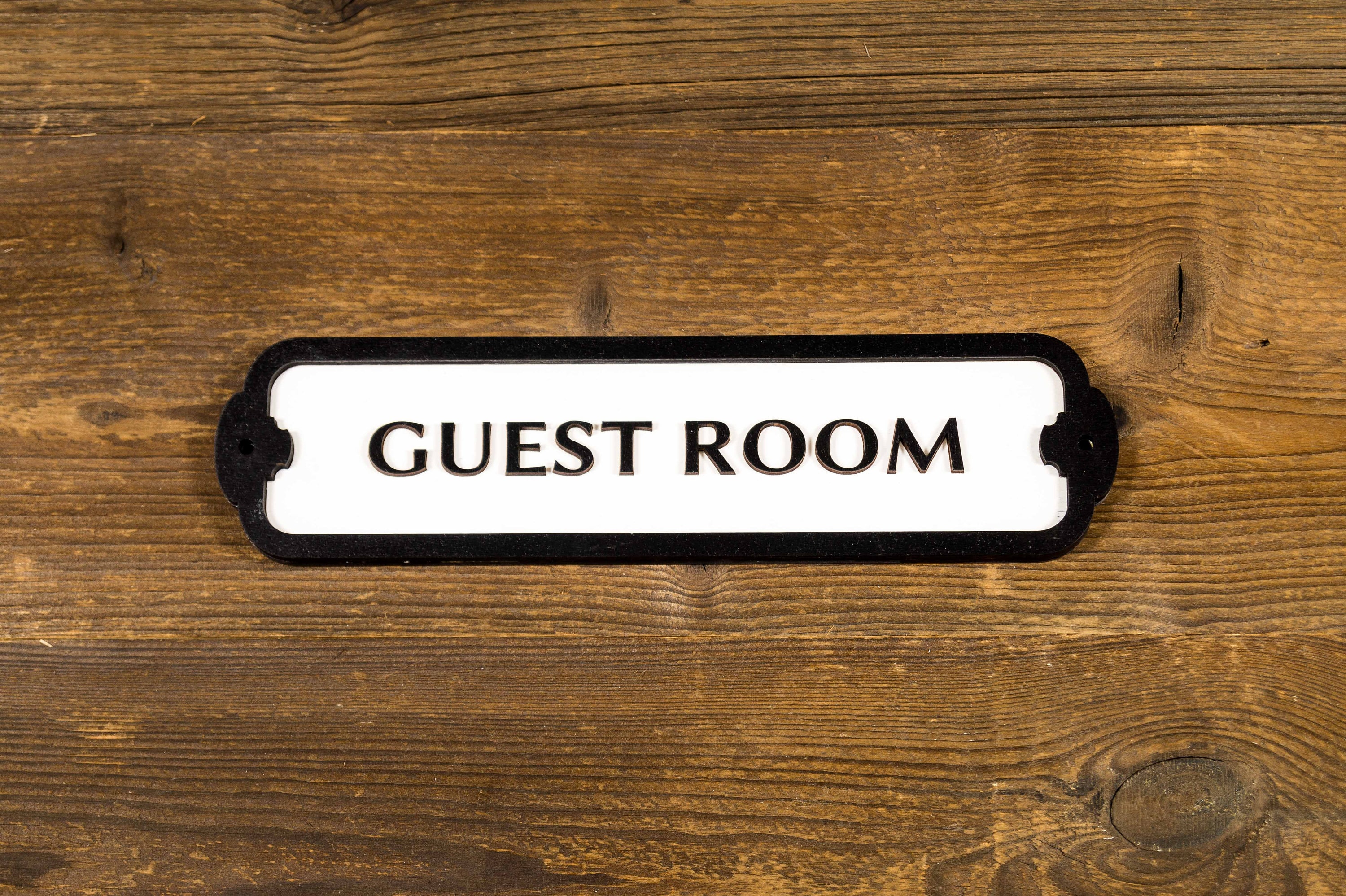 Guest Room Door Sign. Vintage Style Wall Plate. Etsy UK