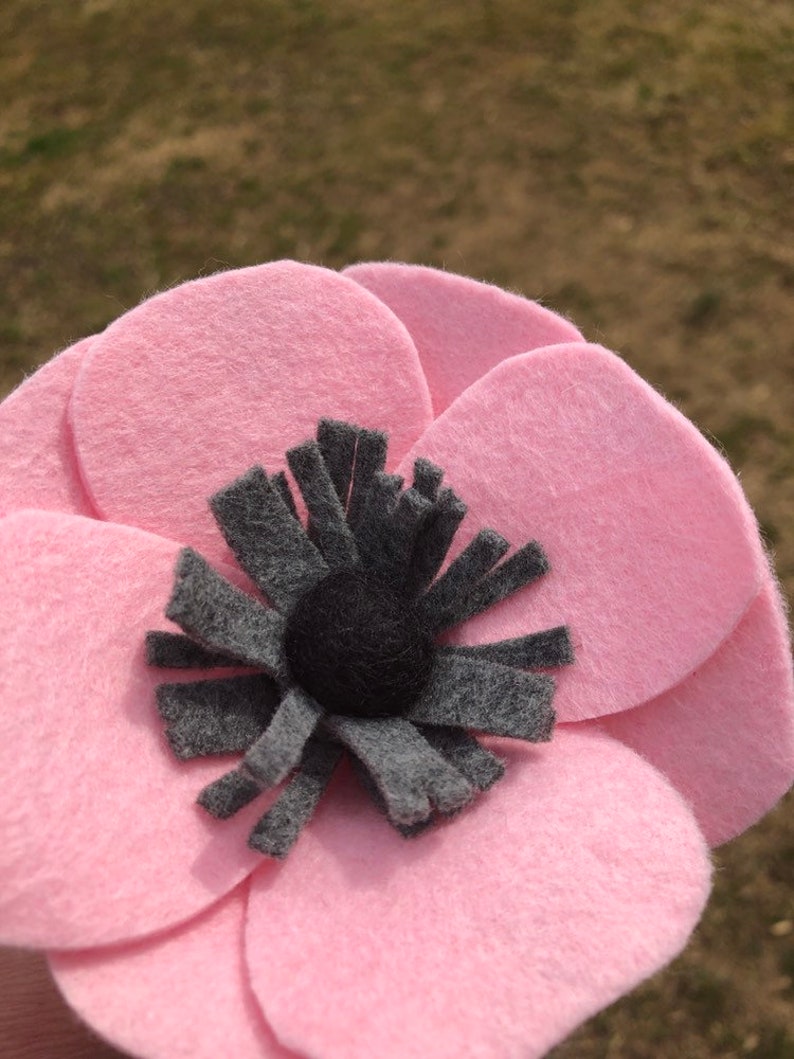 Anemone 3 Felt Anemones Felt Flowers Floral Faux Flower Etsy