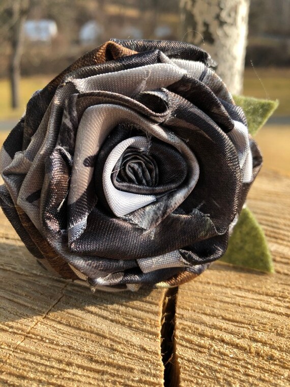 True Timber Camo Fabric Flowers Camouflage Wedding Etsy