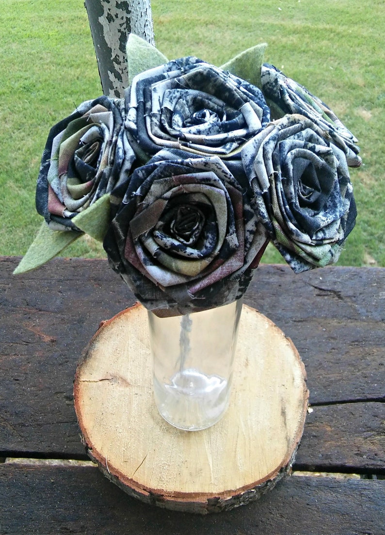 Camouflage Flowers Camo Fabric Roses Camo Wedding Camo Etsy