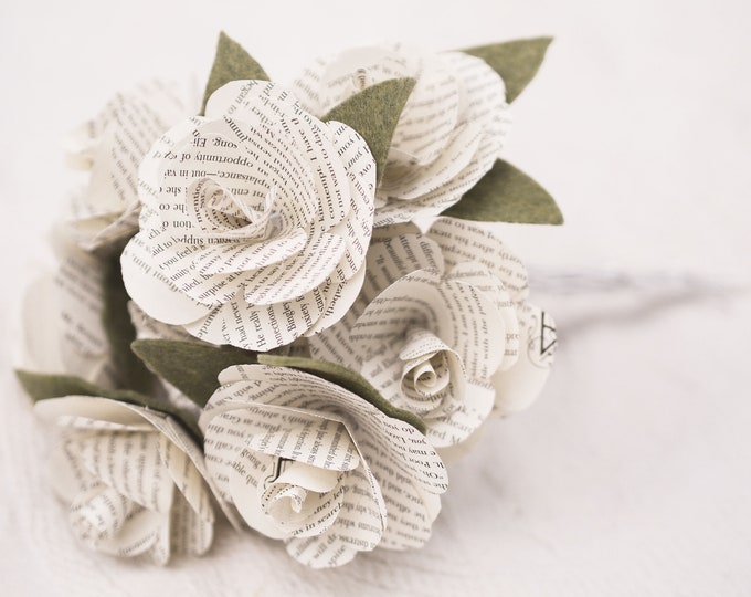 Beauty and the Beast Paper Flowers Single Stem Paper Etsy