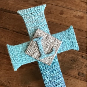 Yarn Wrapped Personalized Monogram Cross