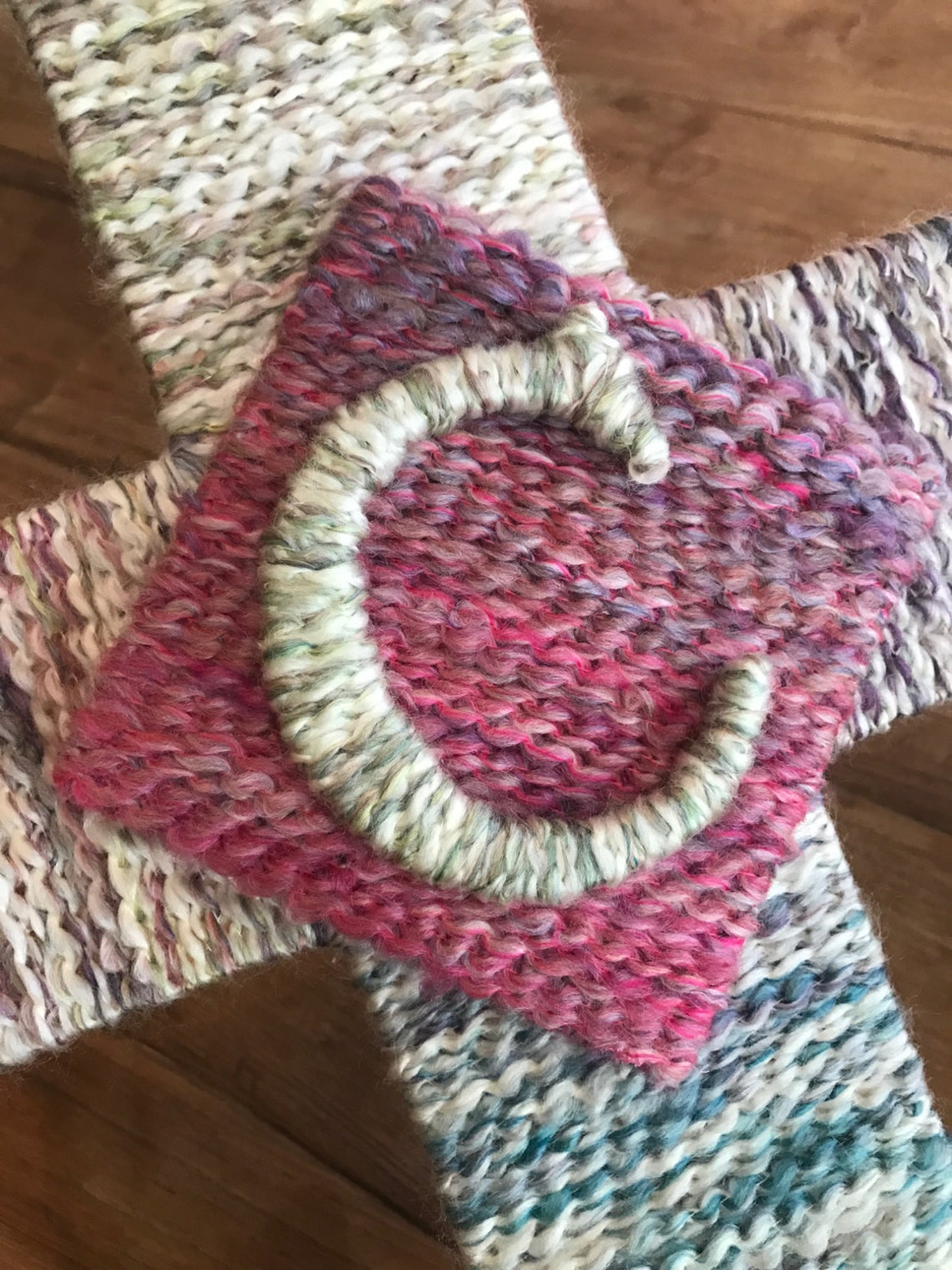 Yarn Wrapped Personalized Monogram Cross Etsy