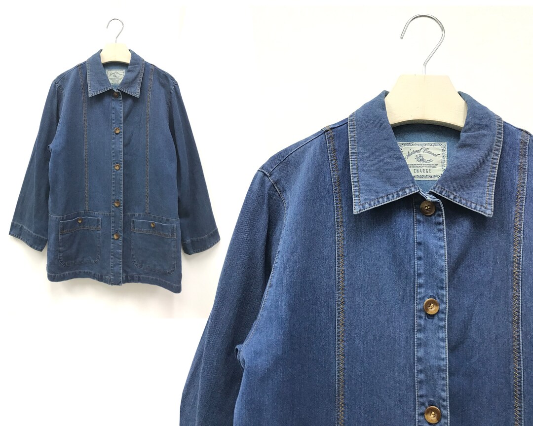 Mamas Lieblings Jeansjacke Oma Jeansbluse Boyfriend Jeanshemd