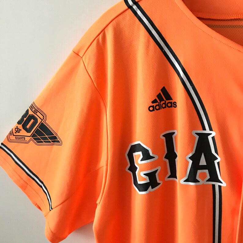 Adidas baseball jersey size M / L Damien orange Etsy