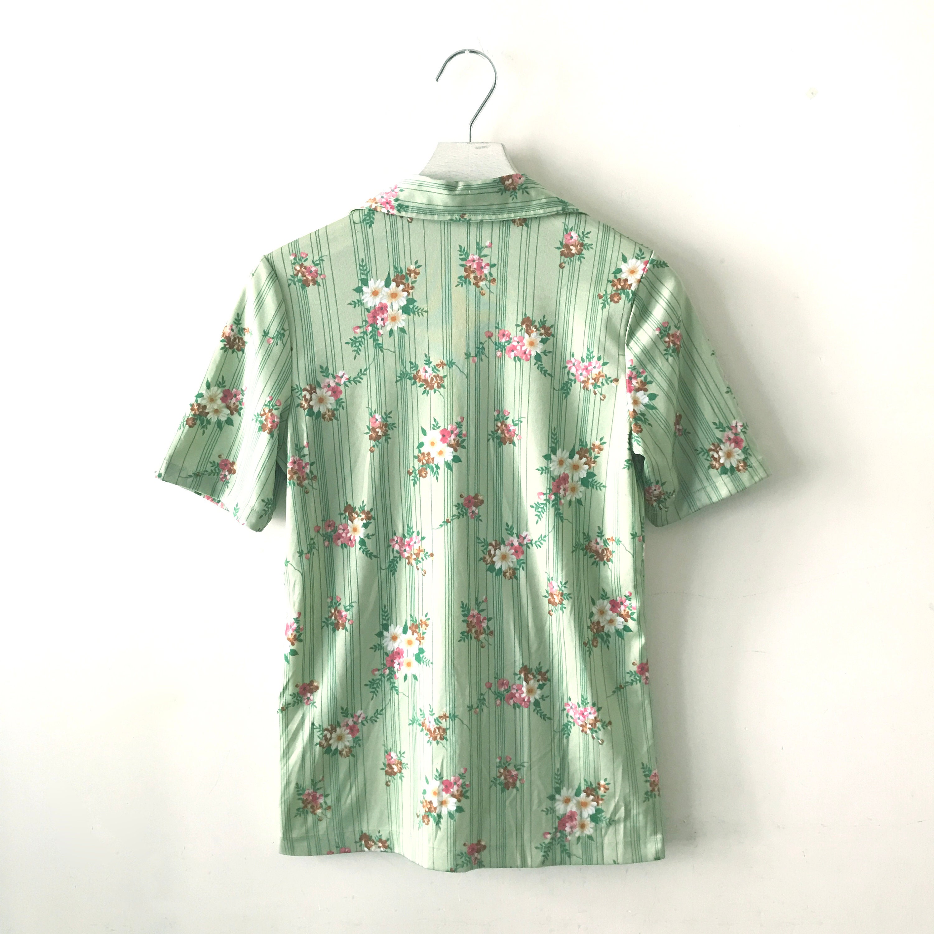 Vintage Floral Blouse Granny Shirt Hawaiian Style Blouse - Etsy UK