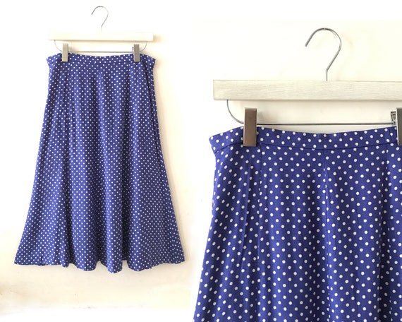 Linen Skirt M/L Kaisa High Waisted Skirt Polka | Etsy