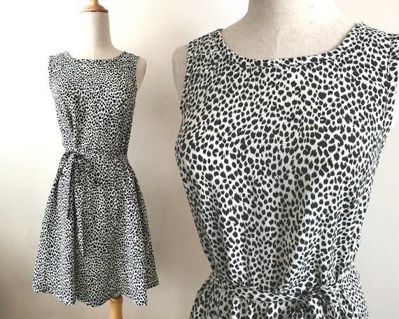 leopard print vest dress