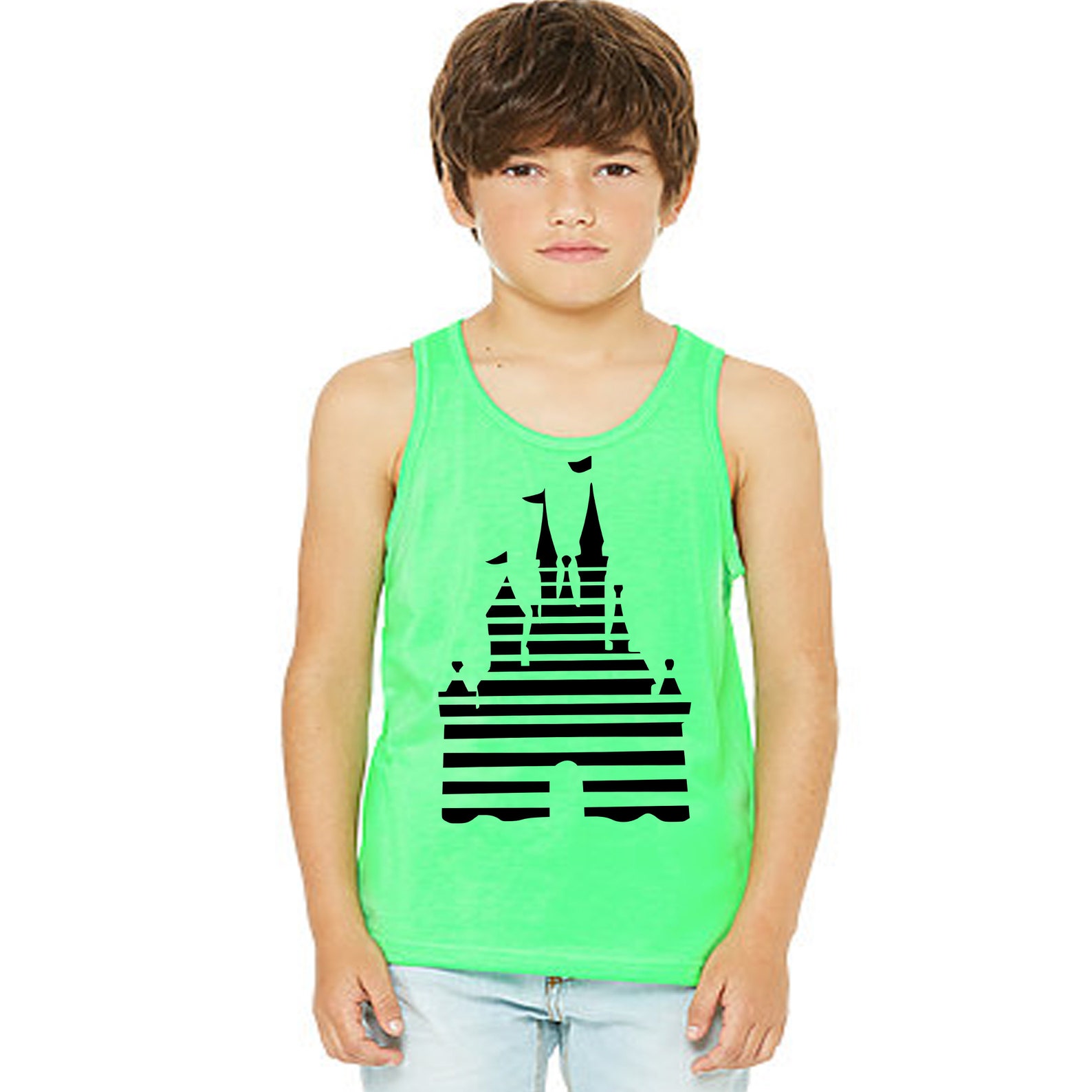 Kids Matching Disney Tank Top Magic Kingdom / Disneyland Etsy