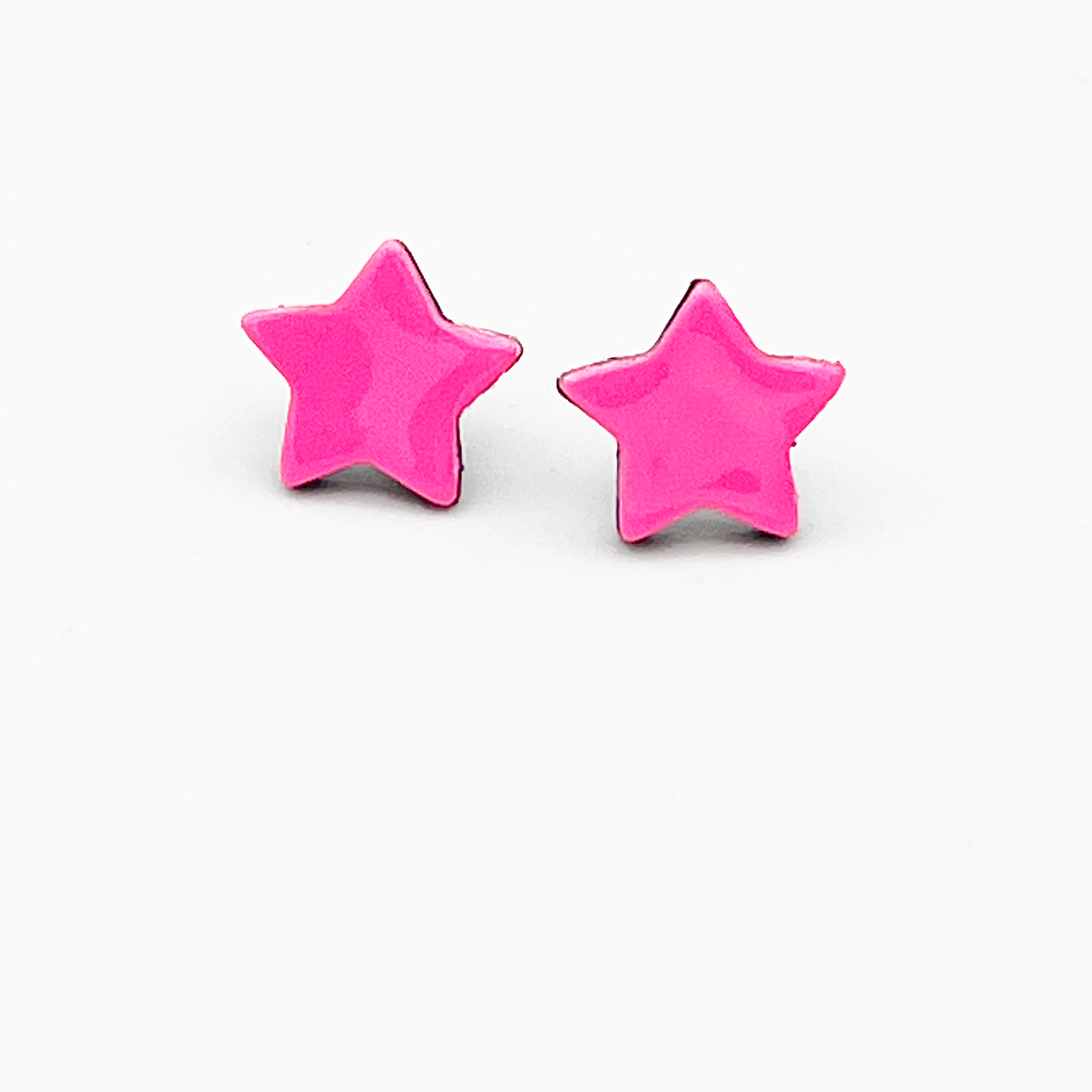 Hot pink deals star earrings