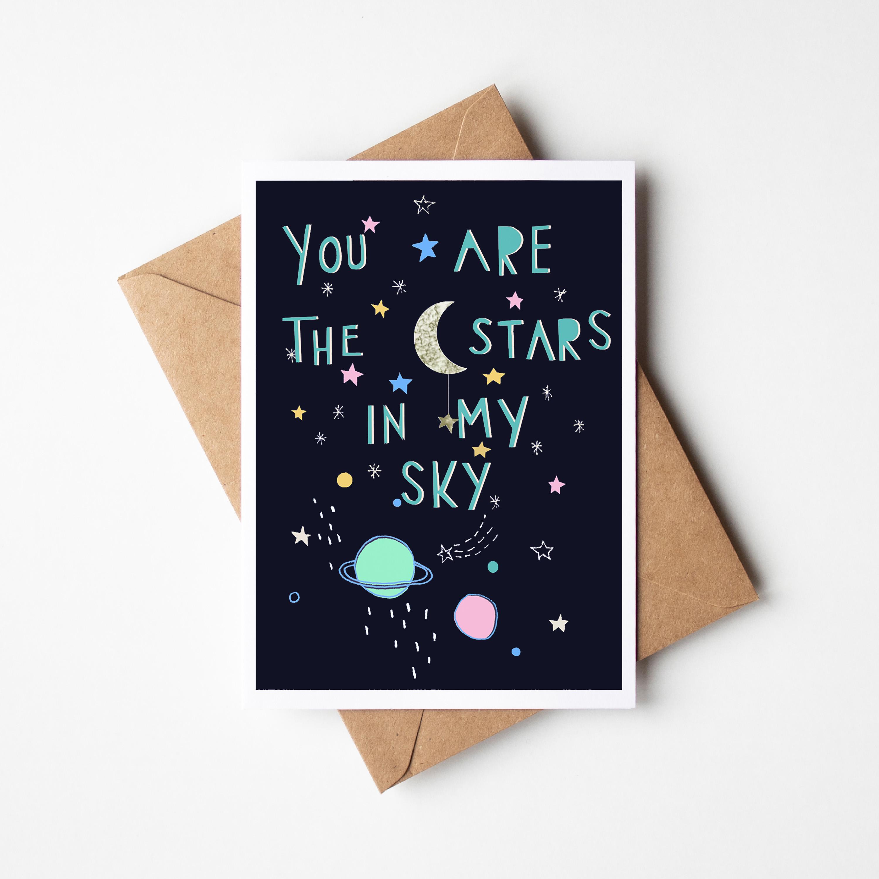 Stars in the Sky Quote | Greeting Card Stars in the Sky Quote | Greeting Card