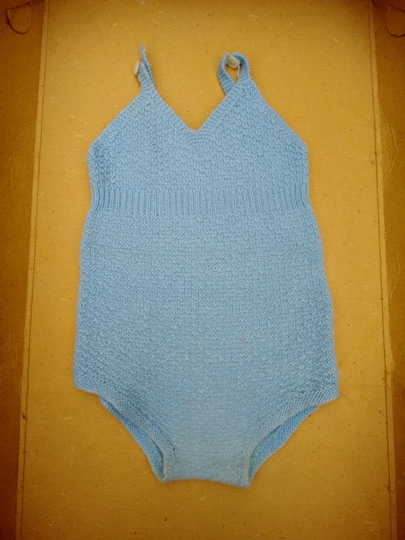 vintage play suit, boys knicker - image 1