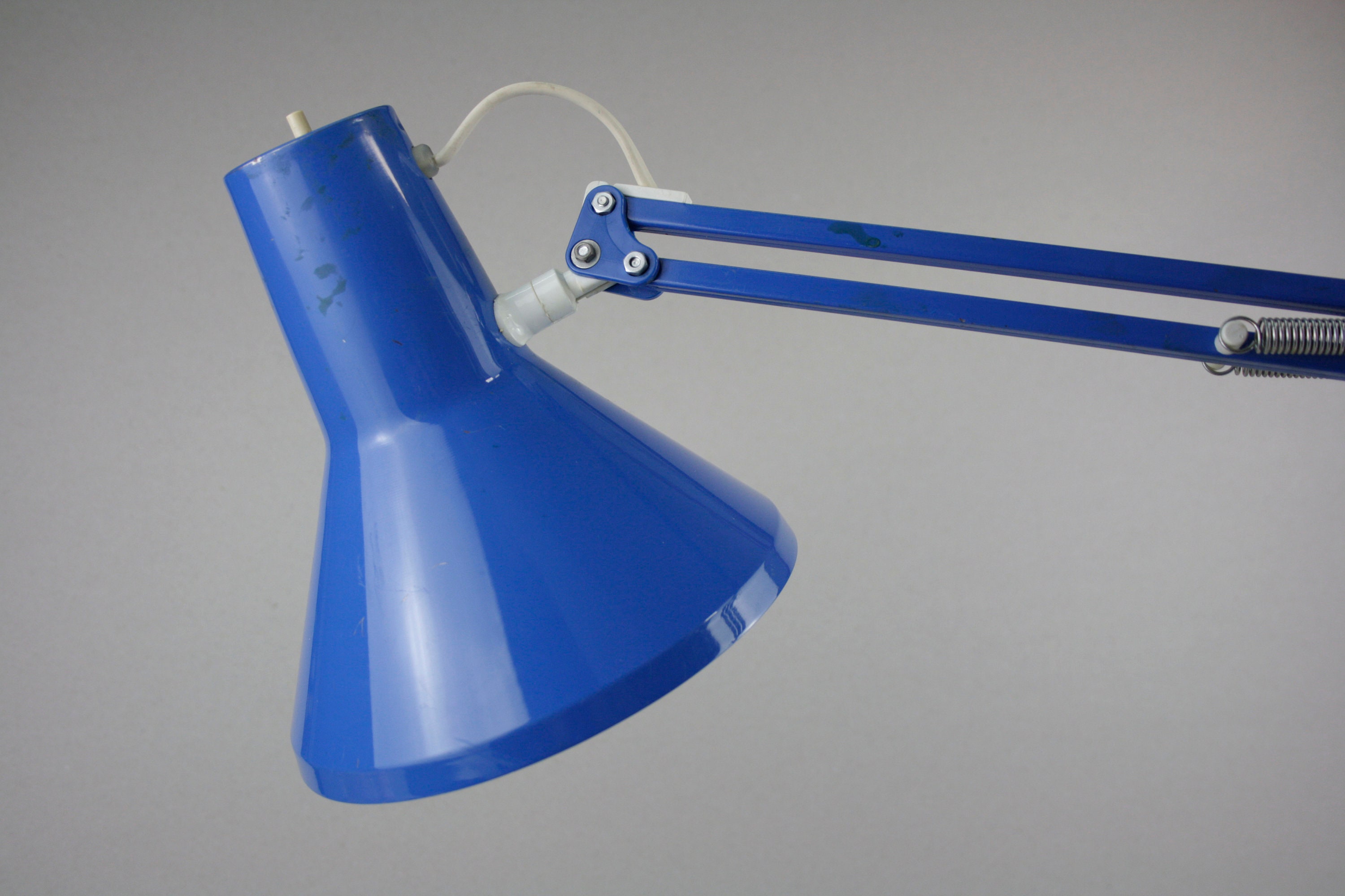 Home & Living Table Lamps 1970s HCF Denmark Mid century blue Architect Lamp Adjustable Lamp