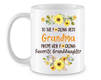 Grandma gifts, funny grandma gift, grandma mug, grandma birthday gift, best grandmother ever Birthday present idea, from granddaughter