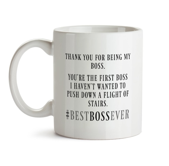 Mug Humoristique Pour Patron – Merci D'être Mon Boss – Cadeau De Bureau – Céramique