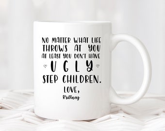 Stepfather Gift, Funny Step Dad Mug, Step Parent Cup, Customizable Mug, Personalized Gifts For Men, Ceramic Cup With Sayings