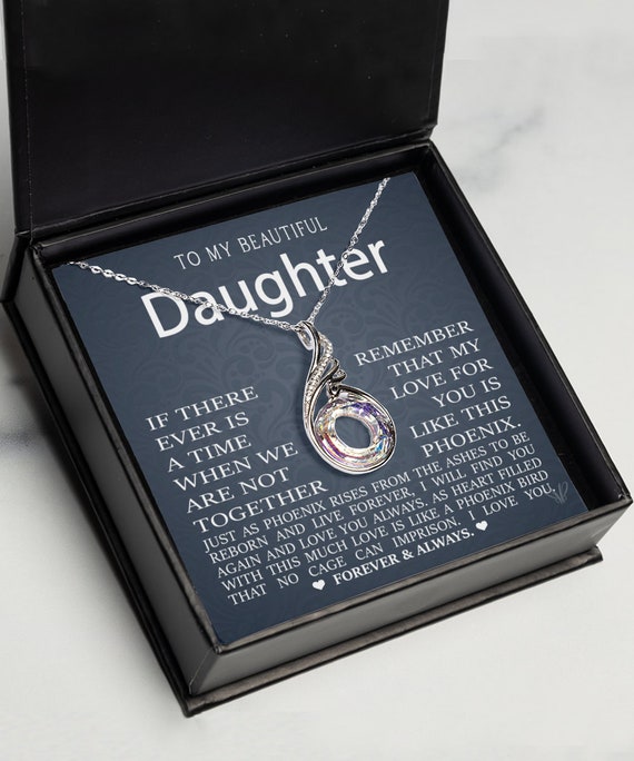 To My Daughter Necklace Rising Phoenix 