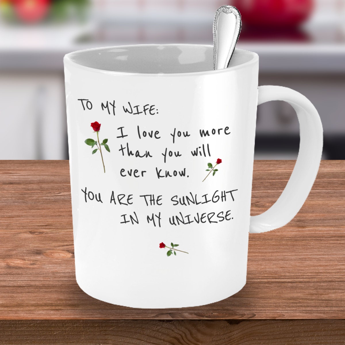 Valentines Gift Wife Romantic Gift Wife I Love You Mug Wife Etsy