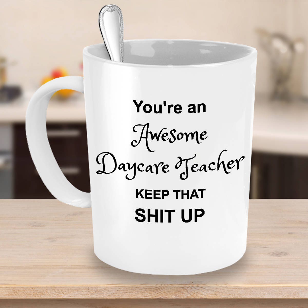 Daycare Teacher Mug Daycare Teacher Gift Funny Daycare Mug Etsy