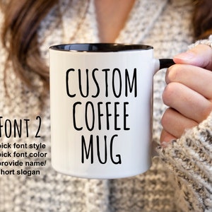 Custom Mug, Personalized Mug, Custom Coffee Mug, Personalized Mugs For Men, Personalized Gift, Custom Name Cups, Large Customizable Mug,