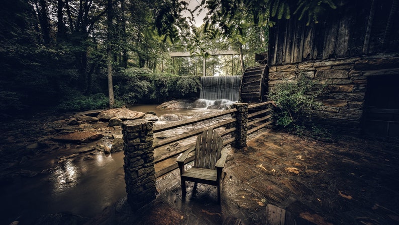 waterfall background for zoom