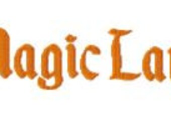 Magic Land Embroidery Font, Instant Download, PES format