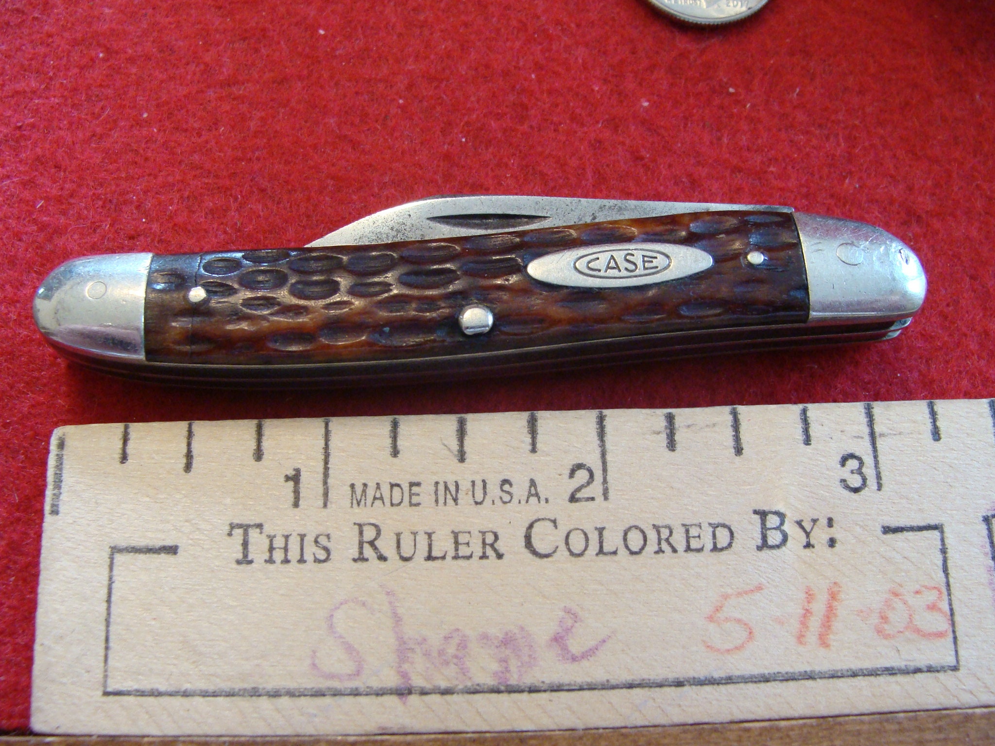Case XX Small Premium Jack #62087? 1940-1964 With Old Red Bone