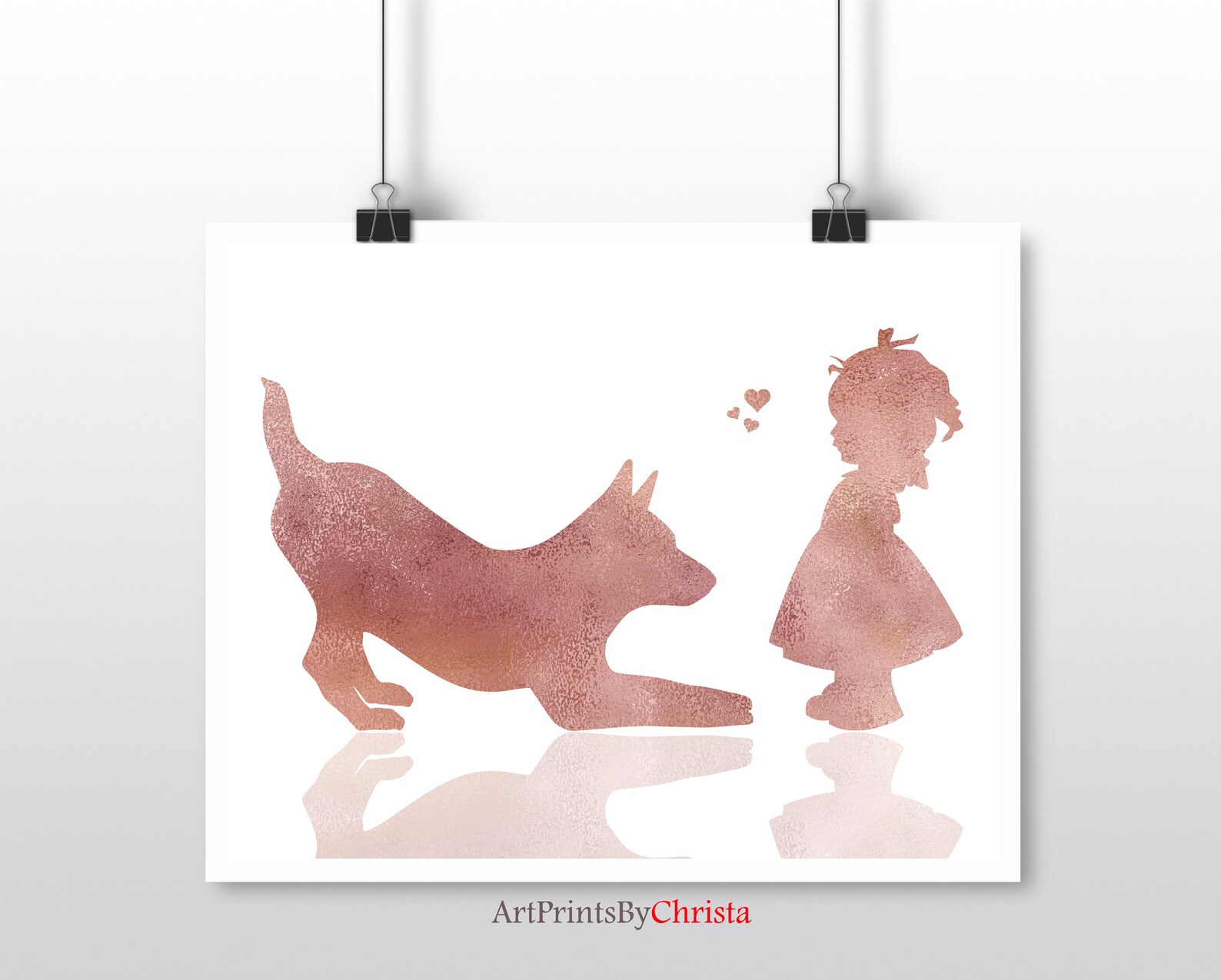 Toddler Baby Girl and Dog Print GIFTS Australian Cattle Etsy