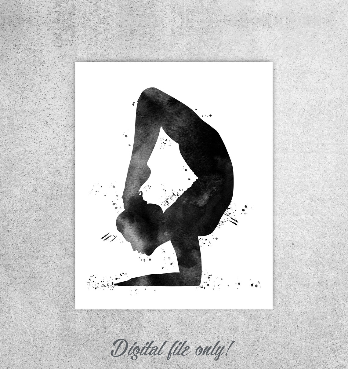 Yoga Wall Art Yoga Poses Yoga Poster Yoga Studio Decor Etsy