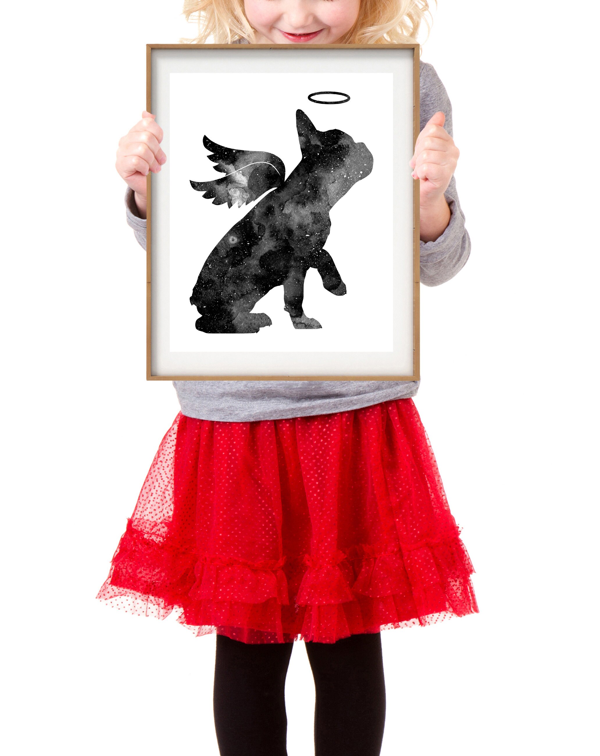 Sofortiger Download Hund mit Flügeln Druck Hund gestorben Etsy