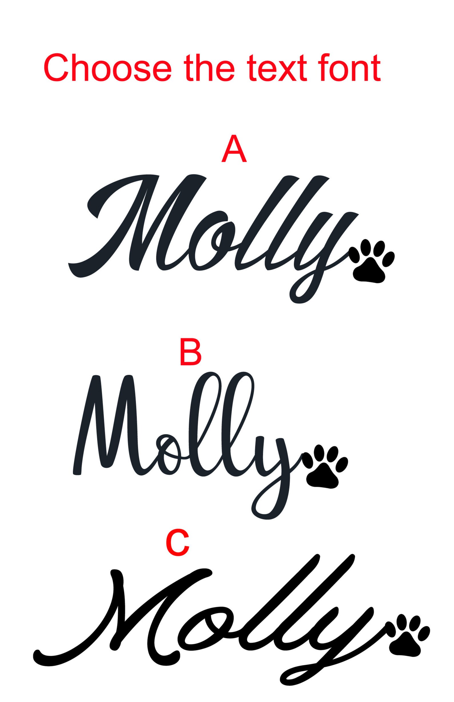 Custom Silhouette Dog Photo Collage With Custom Dog Name Etsy