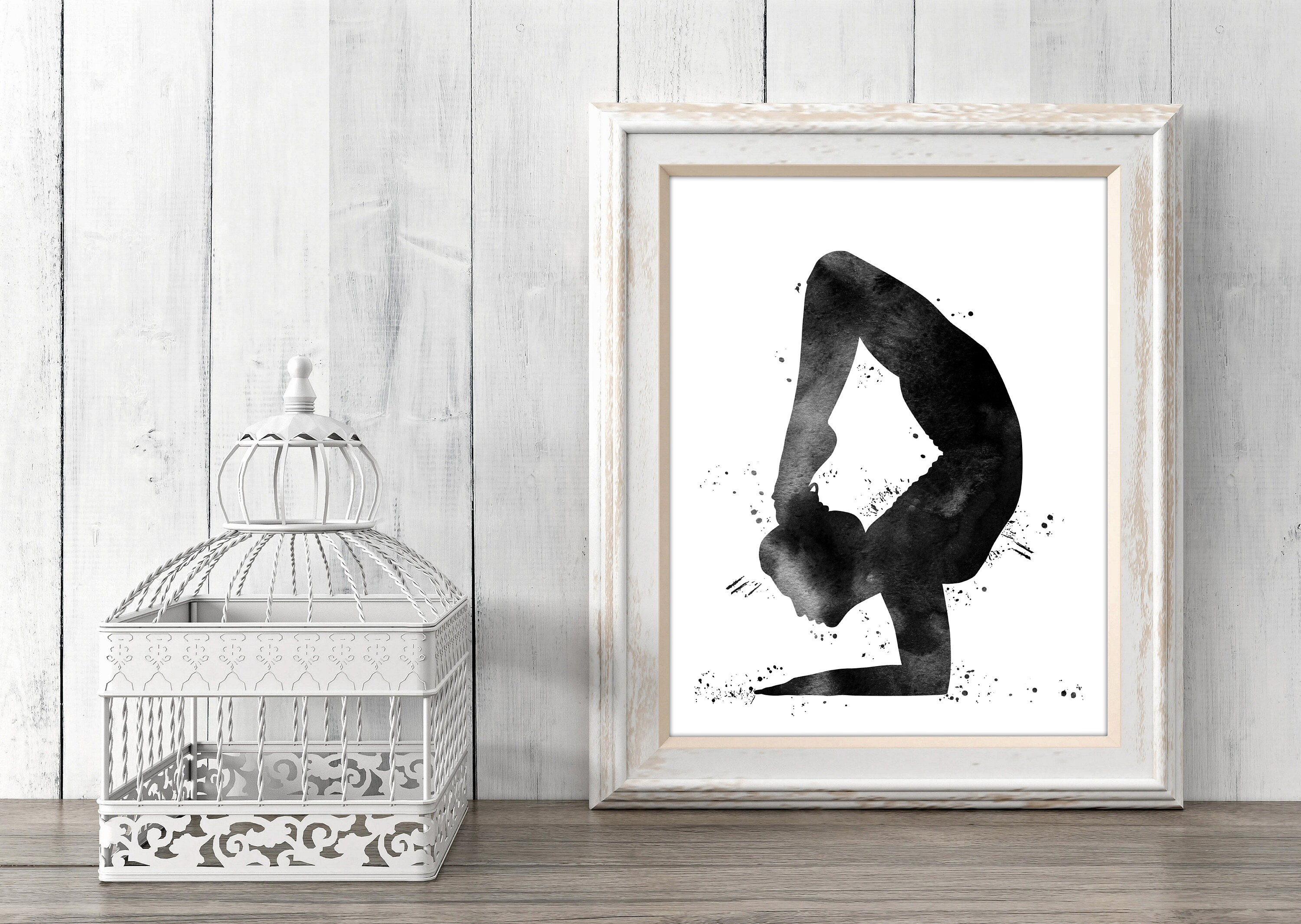 Yoga wall art Yoga poses Yoga poster Yoga studio decor Etsy