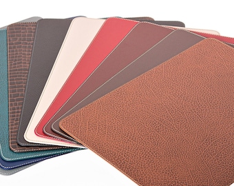 Large Placemats / Recycled Leather Table mats 18''x 13'' - 45.7x33 cm/ Table  place mats and coasters / Dining table sets / Table placemats