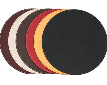 Large Placemats Recycled Leather Table Mats 18 X Etsy