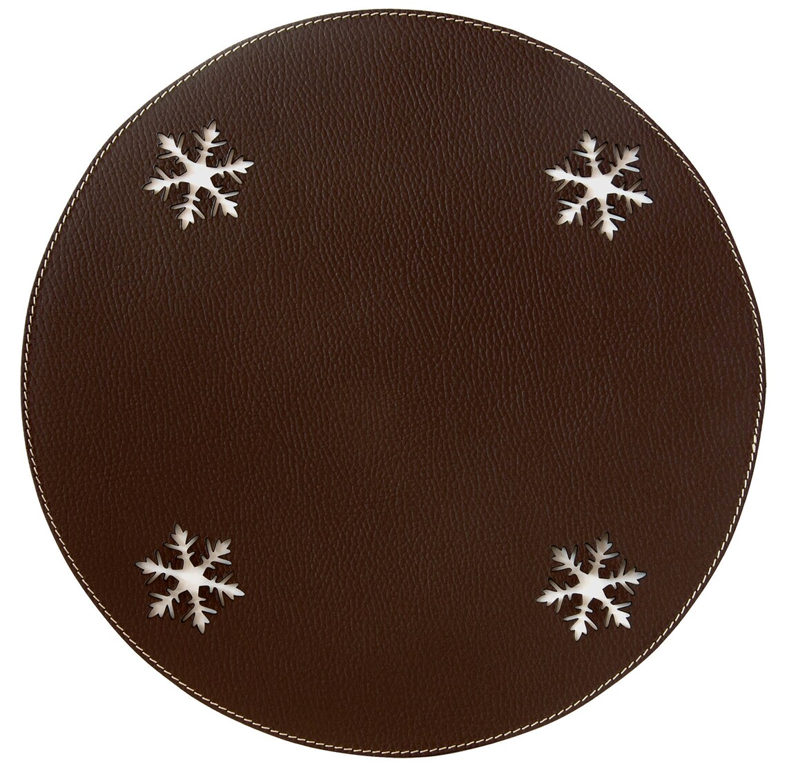 Christmas placemats Round table mats Snowflakes Holiday decor Etsy