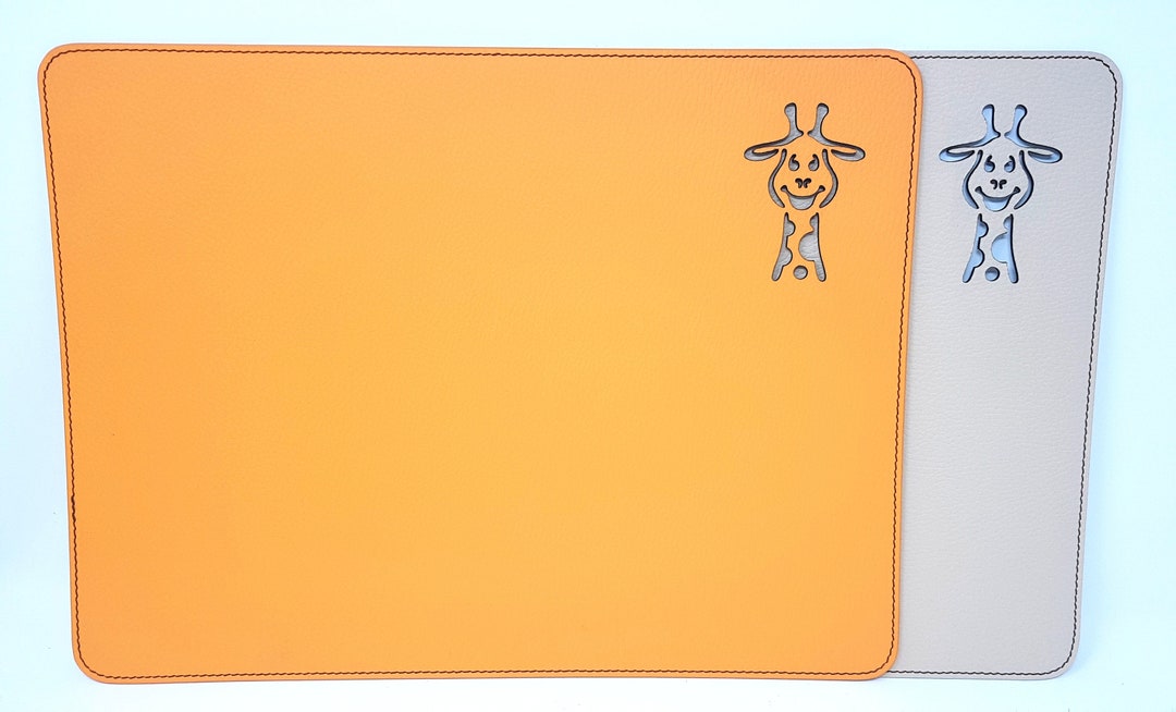 Kids Placemats / Children Table Mats / Kids Place Mats / Toddler Present / Orange Mat / Kids