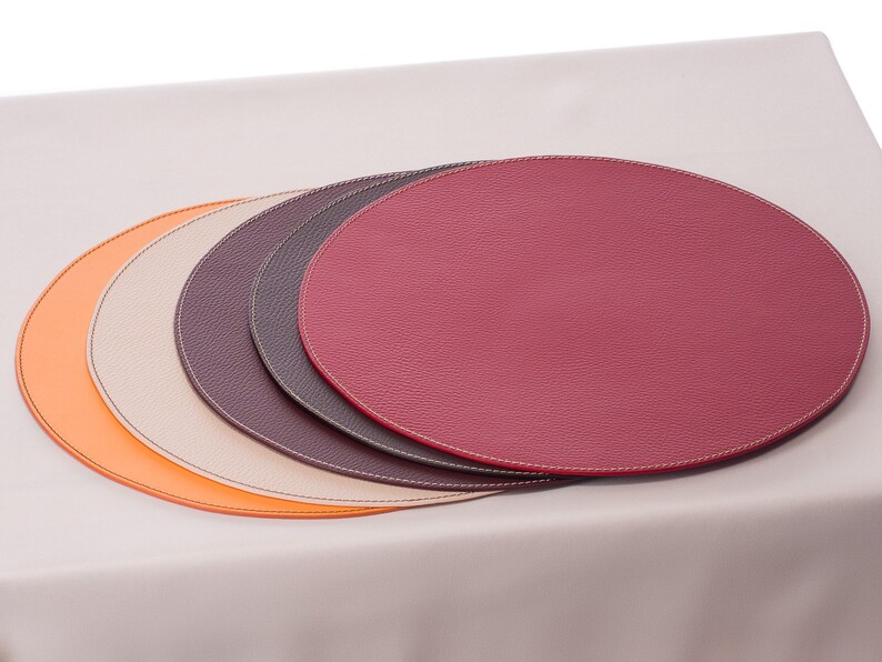Brown Round Placemats /place Mats and Coasters / Table Mats 33 Etsy UK