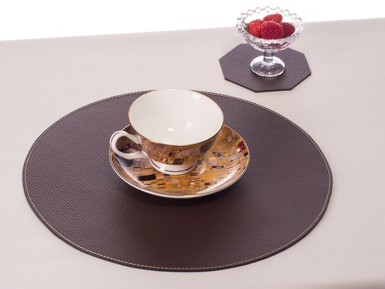 Brown Round Placemats /place Mats and Coasters / Table Mats 33 Etsy UK