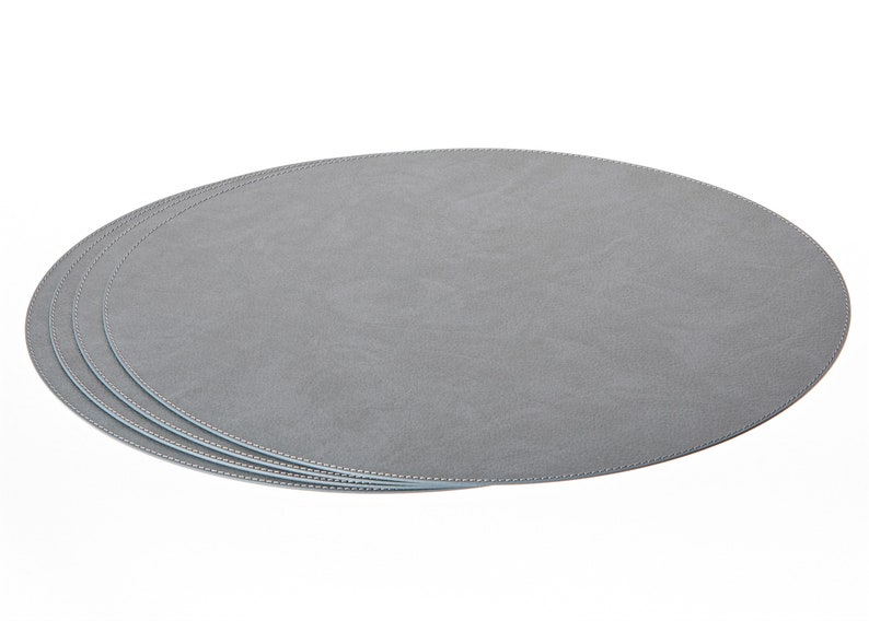 Oval Placemats / Recycled Leather Table Mats 18''x Etsy