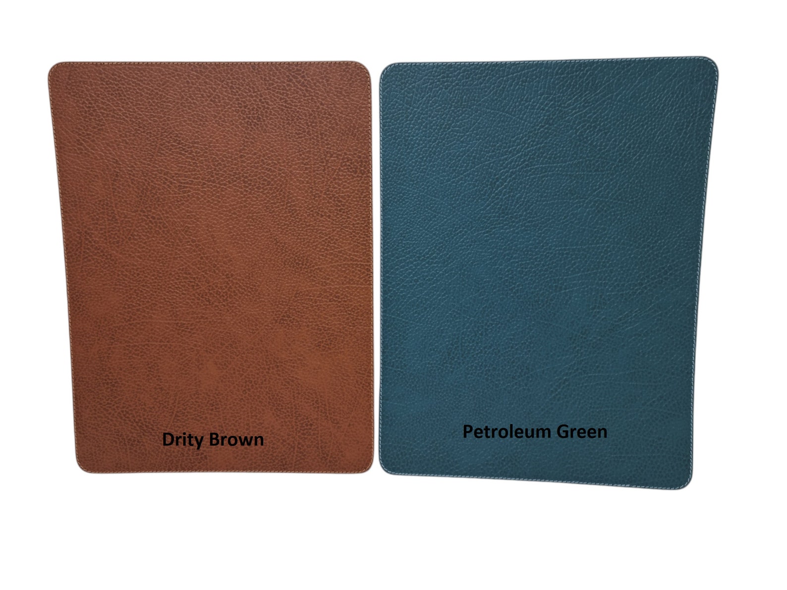 Large Placemats / Recycled Leather Table Mats 18''x Etsy