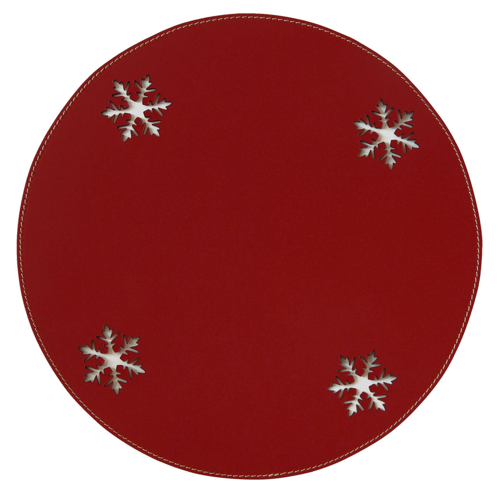 Christmas placemats Round table mats Snowflakes Holiday decor Etsy