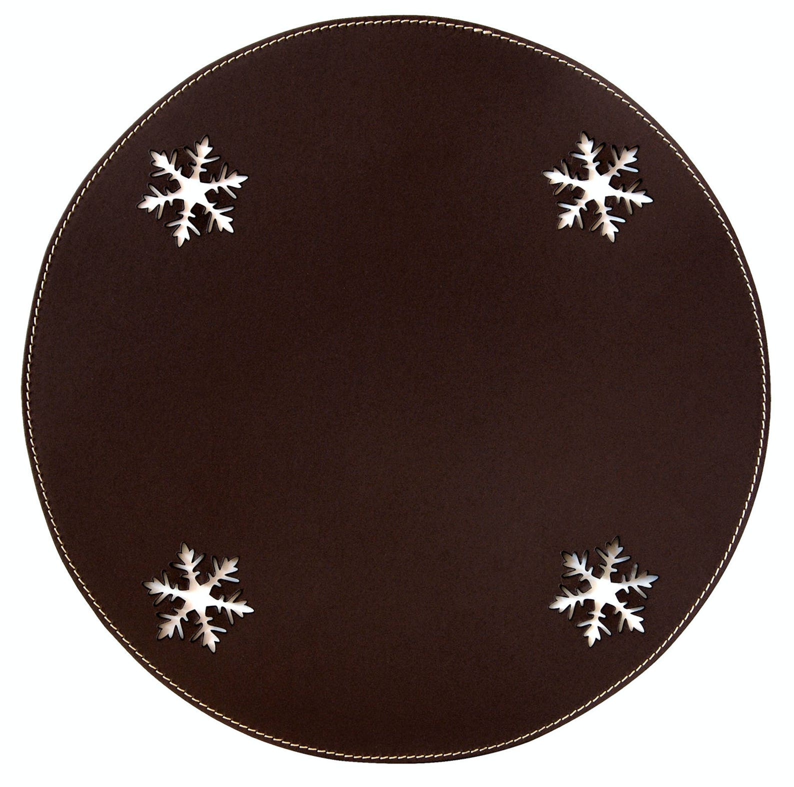 Christmas placemats Round table mats Snowflakes Holiday decor Etsy