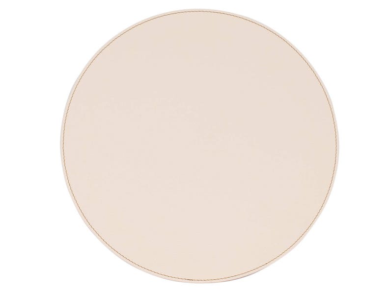 Round placemats / White round table mats and round coasters / Etsy