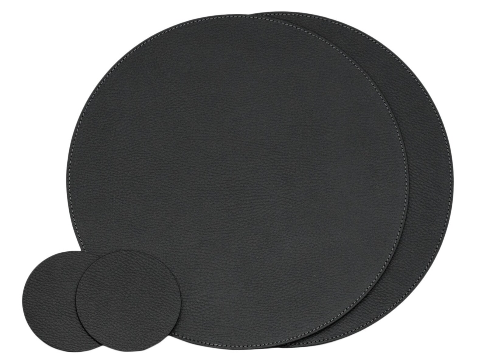 Black Round Placemats / Placemats for round tables / Place Etsy
