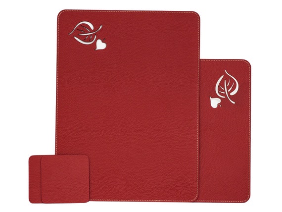 Table Placemats Red Table Mat Sets Placemats Set Recycled Etsy