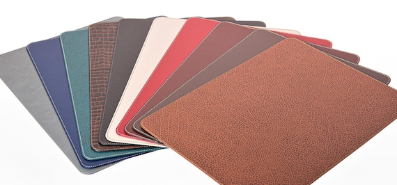 Große Platzsets / Tischsets aus recyceltem Leder, 45,7 x 33 cm (18 x 13 Zoll)