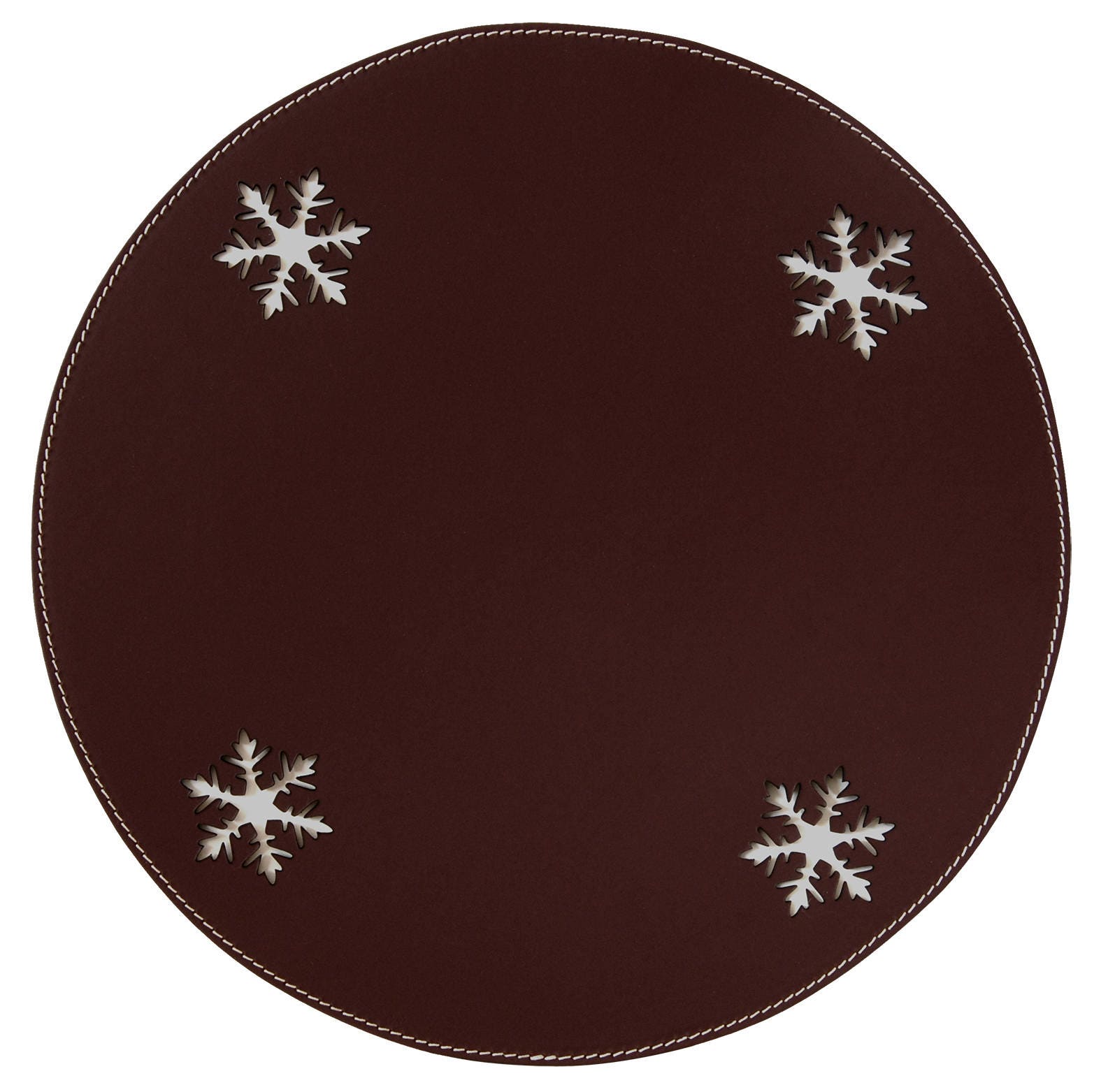 Christmas placemats Round table mats Snowflakes Holiday decor Etsy