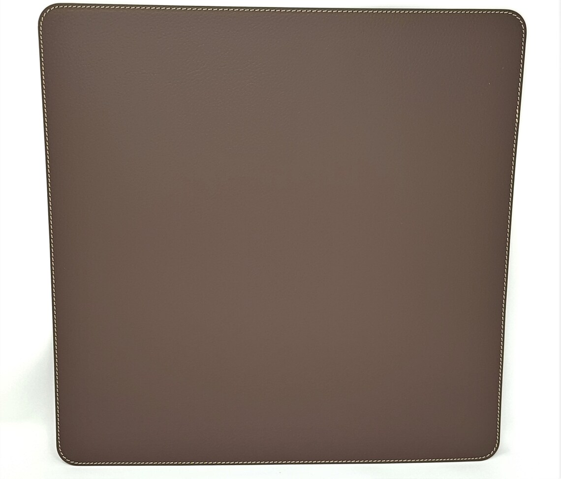 Square Placemats / Recycled Leather Table mats 15.75 Etsy