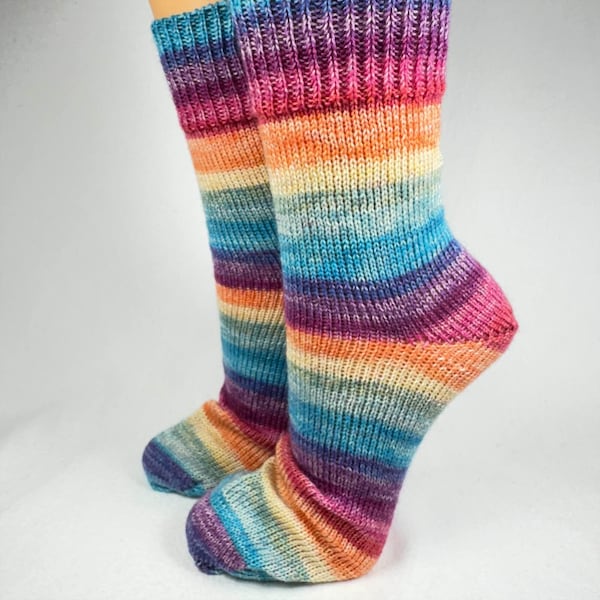 42/43 gestrickte Socken, Wollsocken   Strümpfe